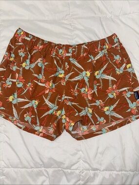 Patagonia Women’s Rust Floral Elastic-Waist Athletic Shorts
